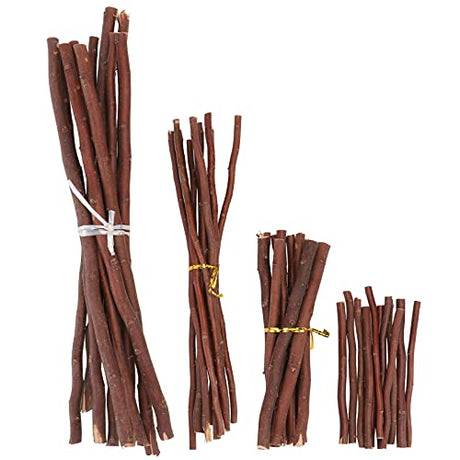 Garneck 40 Pcs Wood Log Sticks Craft Sticks Natural Dry Branches Rod Farmhouse Centerpiece Decor Twigs for DIY Crafts Woodworking Modelling Photo Garneck