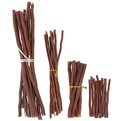 Garneck 40 Pcs Wood Log Sticks Craft Sticks Natural Dry Branches Rod Farmhouse Centerpiece Decor Twigs for DIY Crafts Woodworking Modelling Photo