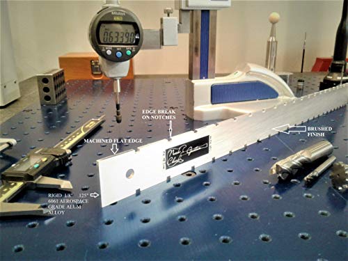 MADE IN USA Guitar Neck Straight Edge (Notched) Luthier Tool. Fits Fender/Gibson & Most Electrics Neck Check Guitar