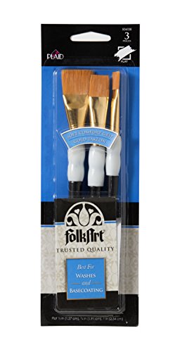 FolkArt Soft Grip Wash Brush Set - WoodArtSupply