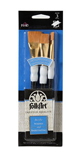 FolkArt Soft Grip Wash Brush Set FolkArt