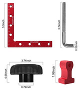 90 Degree Positioning Squares Right Angle Clamps 5.5" x 5.5"(14 x 14cm) Aluminum Alloy Woodworking Carpenter Corner Clamping Square Tool for Picture Amtake