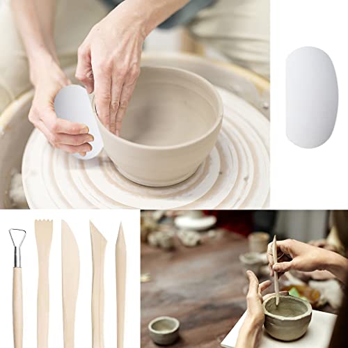 Clay Tools,19 PCS DIY Sculpting Set Ceramics Polymer Clay kit for Pottery Modeling, Carving,Smoothing & Measuring for Beginner Jepeux