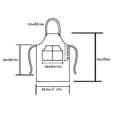 Dadidyc Durable Black Denim Aprons for Men/Women with Pockets Tool Apron Waterproof Adjustable Canvas Apron Lightweight Kitchen Apron Work Apron Dadidyc