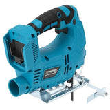Cordless Jig Saw for Makita 18V Battery(Not Included), Variable Speed Electric JigSaws with Wood Cutter Blades and LED Light，Scale Ruler Heimerdinger