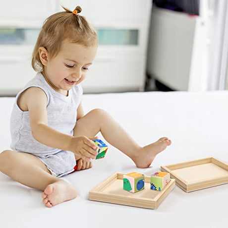 BESPORTBLE 4.7 x 4.7 in Wooden Trays, 6 Pack Square Serving Boxes - Unfinished Small Wood Serving Tray for Montessori Materials, Crafts to Paint BESPORTBLE