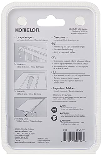 Komelon F12 12-Foot Stick and Measure Flat Tape Measure - WoodArtSupply