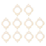 Amosfun Unfinished Wood Cutout Photo Frame Mini Picture Frame Wooden Shape Pieces Craft Embellishments Ornament for DIY Crafts 10pcs Amosfun