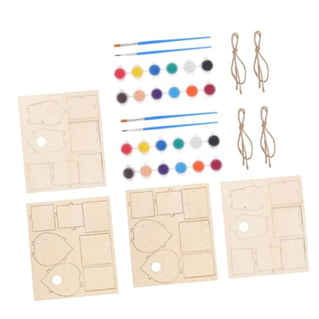 Abaodam 1 Set Bird House Crafts for Kids Ages 4-8 Unfinished Wood Birdhouse Paint Your Birdhouse Easter Crafts for Kids Ages 8-12 Hanging Birdhouse Abaodam