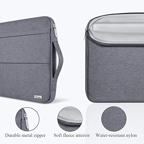 Voova 15 15.6 16 Inch Laptop Sleeve Case with Handle, Waterproof Computer Cover Bag with Pocket Compatible with MacBook Pro 15 16 M1 Pro/Max,15-16 Voova