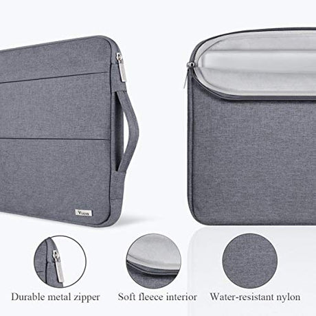 Voova 15 15.6 16 Inch Laptop Sleeve Case with Handle, Waterproof Computer Cover Bag with Pocket Compatible with MacBook Pro 15 16 M1 Pro/Max,15-16 Voova