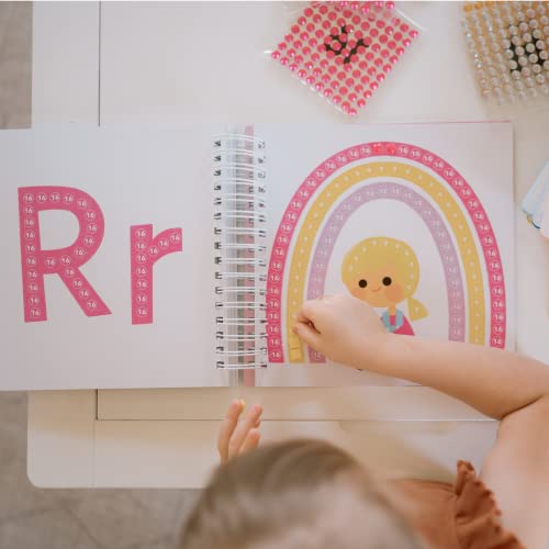 Cupkin Mosaic Sticker Art Kits for Kids and Adults - ABC Mosaics Art Craft Kit for Boys and Girls - 52 Page Sticker by Number Mosaic Kit with 3,000+ CUPKIN