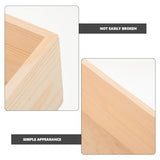 ABOOFAN Wooden Jewelry Tray, Jewelry Drawer Organizer 11x7inch Pine Wood Display Dish Unfinished Wood Trinkets Plate Small Rectangle Earring Holder ABOOFAN