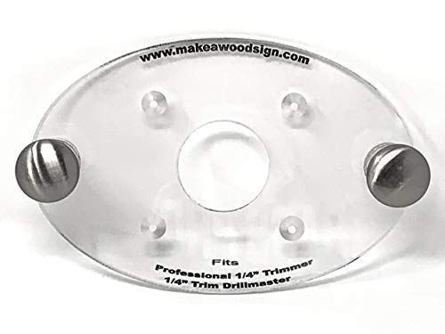 Dave's - Palm Router Acrylic Router Base Plate Compatible with Harbor Freight DrillMaster Trim Router MADE IN AMERICA Dave's