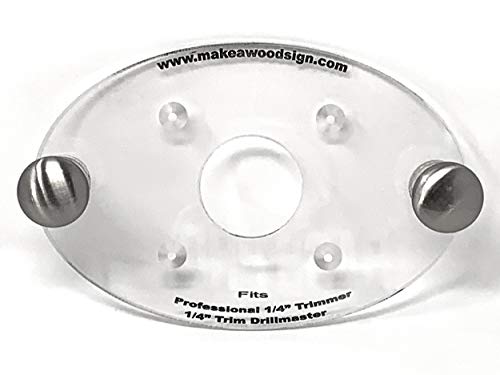 Dave's - Palm Router Acrylic Router Base Plate Compatible with Harbor Freight DrillMaster Trim Router MADE IN AMERICA