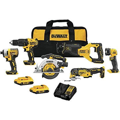 DEWALT 20V MAX* BRUSHLESS 6 Tool Kit (DCK675D2) - WoodArtSupply