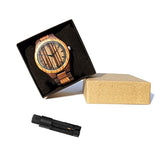 UMIPHIMAT Custom Engraved Wooden Watches for Men - Annviersary Wedding Valentines Gifts for Husband Boyfriend UMIPHIMAT