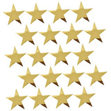 VOSAREA 20pcs Holiday Decorations Star Garland Metal Wreath Gold Trim Glitter Star Cutouts Hanging Glitter Paper Stars Gold Star Hanging Decor Paper VOSAREA