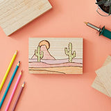 Bright Creations Unfinished Wood Rectangles for Crafts (6x4 in, 4 Pack) Bright Creations