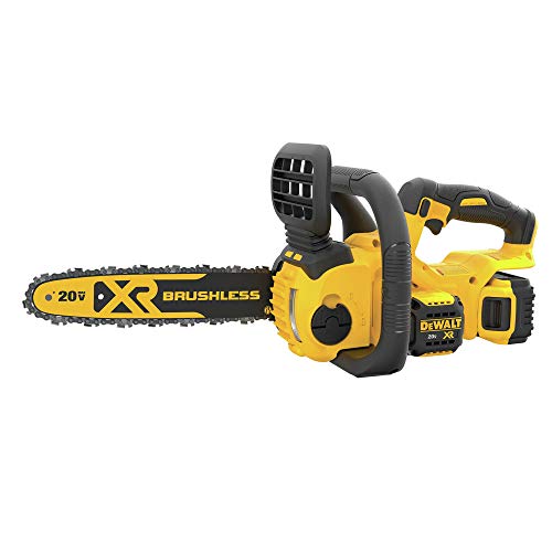 DEWALT 20V MAX* XR Chainsaw Kit, 5-Ah Battery, 12-Inch (DCCS620P1) DEWALT