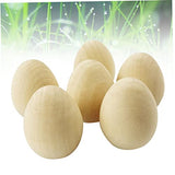 VILLCASE 5pcs DIY Easter Eggs Unfinished Unpainted Wooden Eggs Puzzle Toy Easter Egg Wooden Unfinished Wooden Easter Egg Eggs for Crafting Eggs for VILLCASE