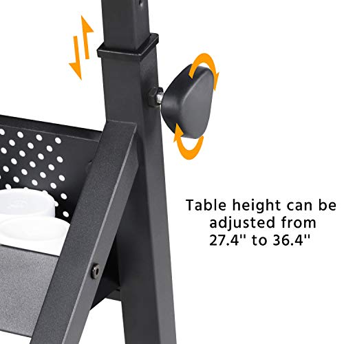 Topeakmart Height Adjustable Drafting Table Drawing Desk Tiltable Tabletop Art Craft Work Station with Stool for Artists Painters Students Adults