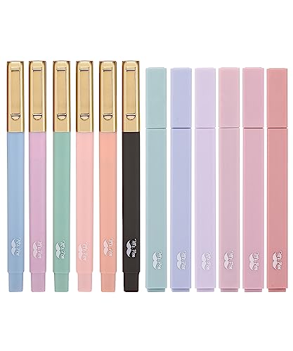 Mr. Pen- Aesthetic Highlighters and Pens No Bleed, 12 Pack, Morandi Color Bible Highlighters for Bibles, Bible Pens Mr. Pen
