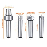 BTSHUB 4Pcs MT2 Wood Lathe Live Center Set Drive Spur Cup for Woodworking Machines BTSHUB