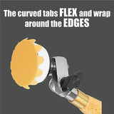 2" Diameter Flex Edge Gold Hook and Loop Wavy Sanding Disc Single Grit 25 Pack for Hand Drill Mounted Sanding Pads and Manual Bowl Sanders 320 Grit Keystone