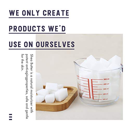 DIY Soap Making Kit, Soap Making Supplies with 3.3 lbs Soap Base, Soap Mold, Glass Measuring Cup, Liquid Dyes, Wavy Straight Scraper, Silicone SOLIGT