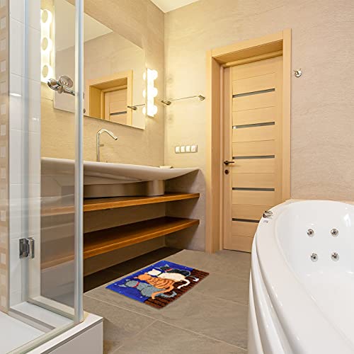 EsLuker.ly Latch Hook Rug Kits DIY Crochet Carpet Cats Patterns Pre-Printed Canvas Yarn Rug Embroidery Crafting Arts for Adults Kids Beginners EsLuker.ly