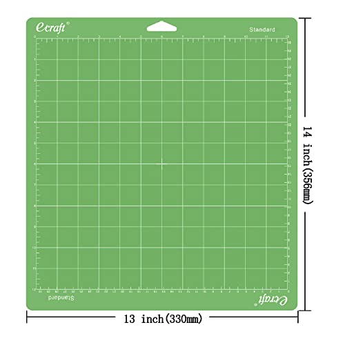 Ecraft 12"X12" Cutting Mat For Cricut - Include (Strong/Standard/Light) Adhesive Sticky (3 pack) Flexible Square Gridded Quilting Cut Mats ecraft