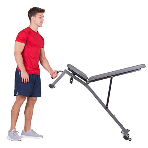 Body Champ Olympic Weight Bench with Squat Rack Included, Two Piece Set, Workout Bench, Versatile Strength Training Equipment for Home Gym, PRO3900, - WoodArtSupply