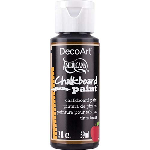 DecoArt DS90-3  Americana Chalkboard Paint, 2-Ounce, Black Slate - WoodArtSupply