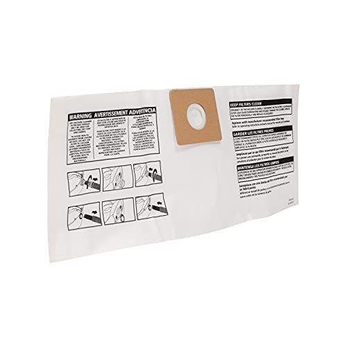 Shop-Vac 90669 Genuine 3 Gallon All Around Collection Bag, Vacuum Bags (3 Pack) Shop-Vac