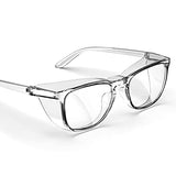 MORK&SUKY Safety Glasses, Stylish Goggles With No Fog Lense,Perfect Alternatives To Regular Protective Eyewear For Health Care Workers. (Transparent) MORK&SUKY