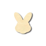 Unfinished Wood Easter Bunny Head Shape - Craft - up to 24" DIY 5" / 1/8" 24 Hour Crafts