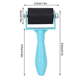 Rubber Glue Roller with 3.5cm Rubber Handle Ink Print making Brayer and Anti Slid Handle for Art Stamping Tool(Green) Garosa