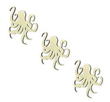 3 Pack of 6 inch Octopus Wood cutouts, Unfinished Octopus wood cutout, DIY Craft wooden cutout Generic
