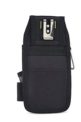AWP Organizer Tool Pouch | 7 Pockets & Loops for Tool Organization | Heavy-Duty Metal Belt Clip Attachment AWP