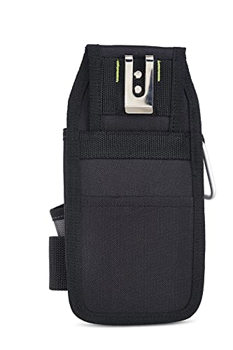 AWP Organizer Tool Pouch | 7 Pockets & Loops for Tool Organization | Heavy-Duty Metal Belt Clip Attachment - WoodArtSupply