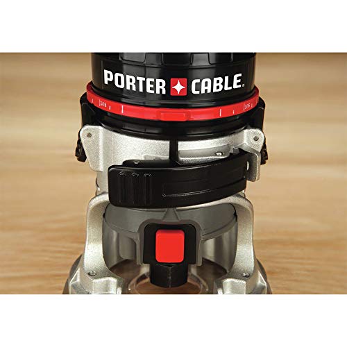 PORTER-CABLE Router, 4.5-Amp, Single Speed 31,000 RPM, Trims 1/4-Inch Laminate, Corded (PCE6430) PORTER-CABLE