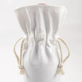 OKBA 5 PCS Sublimation wine gift bag blank, Canvas wine bottle bag with drawstring, Suitable for sublimation, screen printing, DIY graffiti OKBA