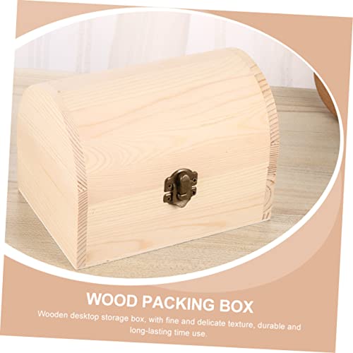 ARTIBETTER 6 pcs wooden box travel jewelry organizer jewelry organizer tray DIY wooden unfinished wooden jewelry case craft storage strawberry decor ARTIBETTER