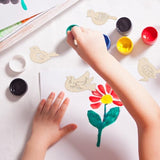 ABOOFAN Birds for Crafts, Birds Unfinished Wood Slices Cutouts Peace Dove Wood Craft Embellishments Blank Wooden Chip for DIY Scrapbooking Wedding ABOOFAN