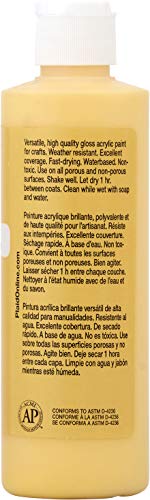 Apple Barrel Gloss Acrylic Paint in Assorted Colors (8 oz), Gloss Real Yellow Apple Barrel
