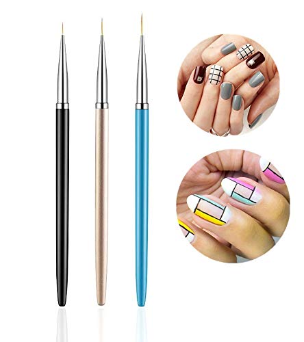 FULINJOY 5PCS Dotting Pens with 3 PCS Nail Painting Brushes, Nail Art Design Tools - WoodArtSupply