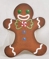Gingerbread Man Design by Lines Cutout 1 Item Per Pack Door Hanger Christmas Decor Holiday Unfinished Wood MDF Shape Canvas Style 1 Art 2 (24") Diverse Woodworking