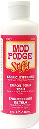 Mod Podge Plaid Stiffy Fabric Stiffener (8-Ounce), 1550, White Mod Podge