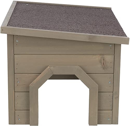 TRIXIE Natura Small Animal House, Rabbit Hideout, Playpen House, Shelter for Rabbits, Bunnies, Guinea Pigs, and Chinchillas, Gray-Green - WoodArtSupply